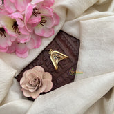 Vriksham Unique Heart Shape with Middle Tilak Gold Look Alike Vangi Finger Ring-G20070